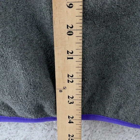 Patagonia Synchilla Snap-T Fleece Women's XS Pullover Gray Purple Trim - Picture 4 of 8